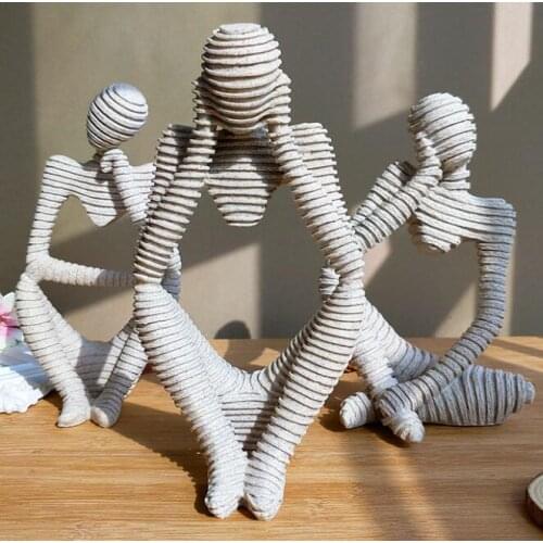 Abstract Character Decoration North European Creative Home Ornament Drawing Room Office Sandstone Decor Gift Statue Sculpture