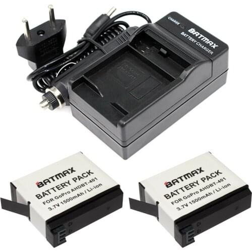 For 2Pcs Go pro AHDBT-401 gopro accessories go pro hero 4 battery AHDBT401 AHDBT 401 gopro hero4 gopro 4 battery&Charger kit