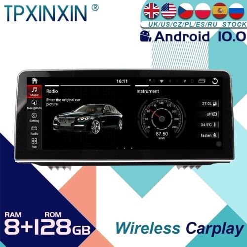 For BMW X5 14-18 For BMW X6 15-19 Android 10 Car Stereo Radio with Screen Radio Player Car GPS Navigation Head Unit Carplay