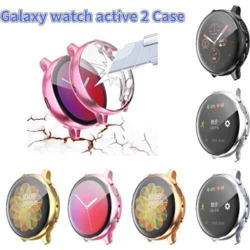 For Samsung Galaxy Watch Active 2 Case Soft Silicone TPU Watch Protective Case Cover Colorful Protector For active 2 40mm 44mm