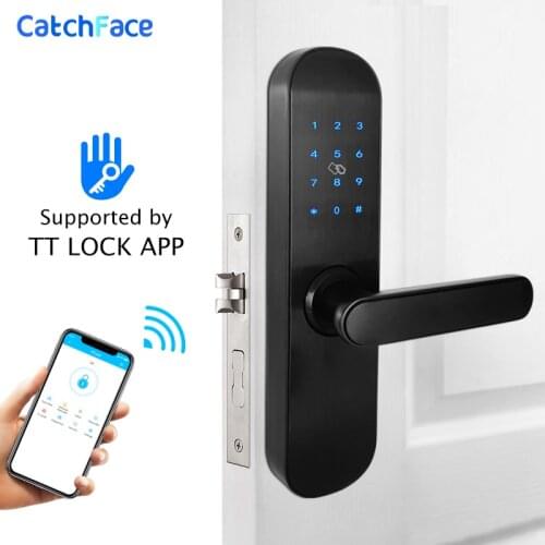 TTlock App Electronic Door Lock Bluetooth WIFI Smart Touch Screen Lock, Digital Code Keypad Deadbolt For Home Hotel Apartment