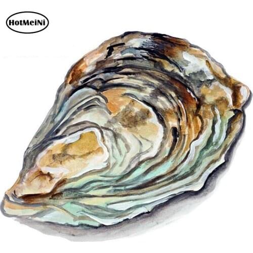 HotMeiNi 13cm x 10.9cm Oyster Shell Sticker Decal Home Office Dorm Wall Exclusive Art Tablet Car Stickers Waterproof Graphics