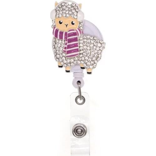 Custom Animal Cute Retractable Nurse ID Badge Reel Holder