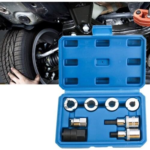 8Pcs/Set Shock Absorber Dismantle Tools Suspension Strut Spreader Socket Sleeve Removal Install Kit Damping Screw Tightening