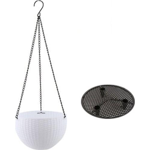 Creative Flower Basket Hanging Rattan Sheltered Plastic Weeping Chlorophytum Pot 21cm Radish Stalks Garden Hydroponic Flowerpots