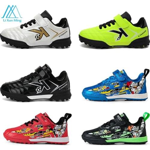 Summer New Breathable Non-slip Professional Anti-crack Shock Absorption Wear-resistant Outdoor Football Shoes For Boys And Girls