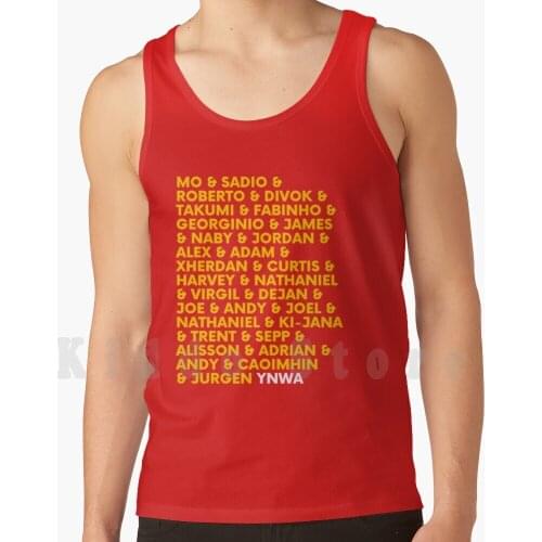 Football Team-2020 Tank Tops Vest 100% Cotton Team Football Team Epl Epl