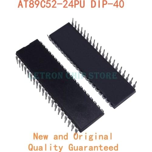 5PCS AT89C52-24PU DIP40 AT89C52 24PU AT89C52-24PI DIP-40 89C52 DIP new and original IC Chipset