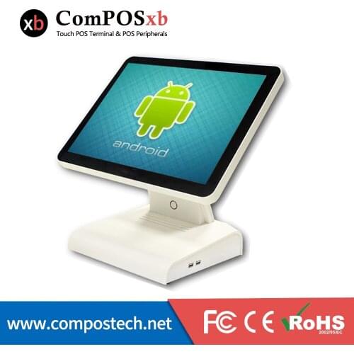 New Android system,POS machine with VFD and WIFI for restaurant retail touch pos all in one pc POS6615