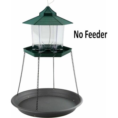Hanging plastic Bird Bath Wild Garden Bird Feeder Rustic Outdoor Decor Ornament