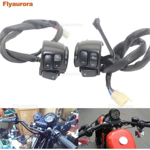 Handlebar Horn Turn Signal Light Control Switch For Har-ley Touring Sportster 883 Vrod Dyna Sportster Handle Bar Switch On Off