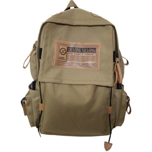 Campus backpack female fashion junior high school student bag Korean version of high school college student computer backpack