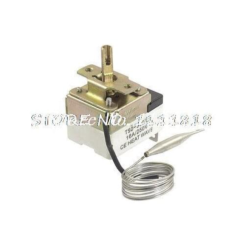 AC 250V 16A 50-300C Temperature Thermostat Switch Sensor w 27.6" Capillary