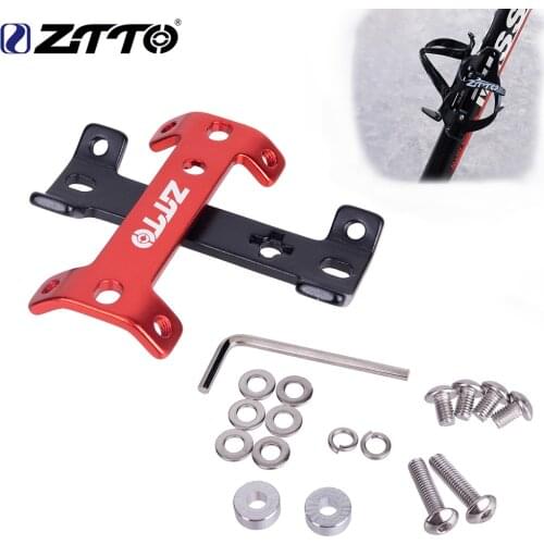 ZTTO MTB Road Bike Double Head Bottle Cage Extender Aluminum Alloy Mountain Road Bicycle Frame Water Cup Kettle Holder Expansion