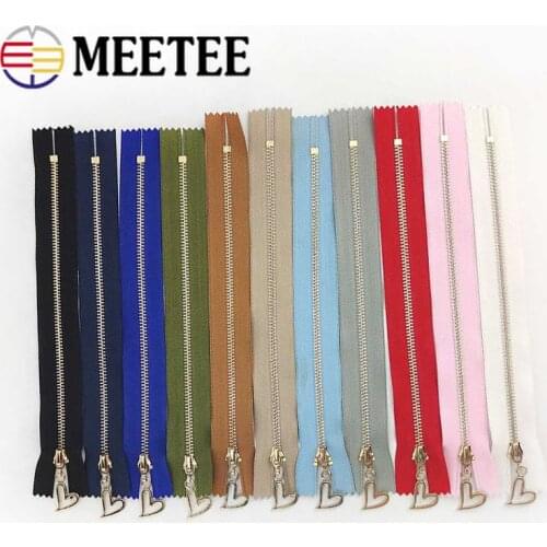 10pcs 15/18/20/25/30cm 3# Metal Zippers sewing Close-end Zips Closure Bag Purse Down Jacket DIY Garment Accessories