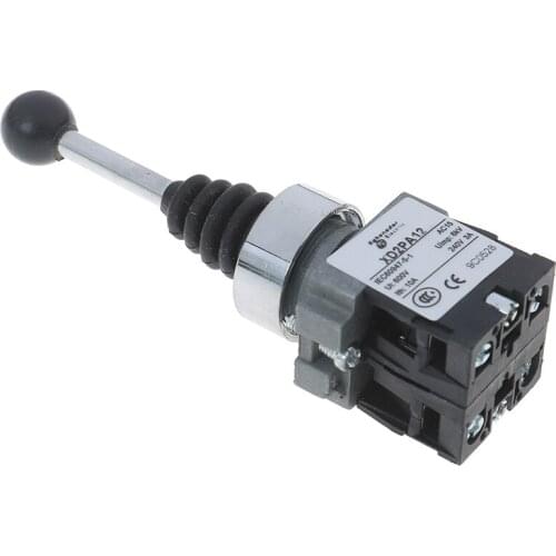 2NO Latching Self-locking Joystick Switch 2 Positions XD2-PA12 XD2-PA22 Cross Push Button Switch