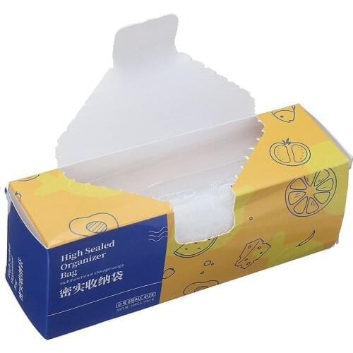 30pcs PE High Sealed Organizer Bag Freezer Reusable Food Fresh Storage Bags Moisture Proof Fresh-keeping Bag Kitchen Supplies