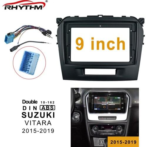 9 Inch Car Fascia For SUZUKI VITARA 2015-2019 Fascias 1din / 2din Dashboard Audio Fitting Adaptor Panel Frame Kits Car DVD Frame