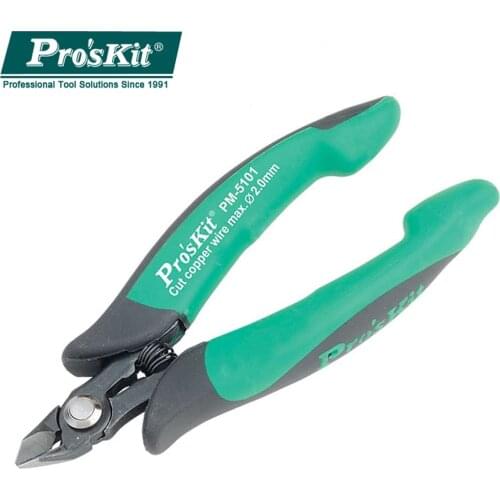 PM-5101 ProsKit Cutting Electrical Wire Cable Cutters DIY Electronic Diagonal Pliers Side Cutting Nippers Wire Cutter Tools