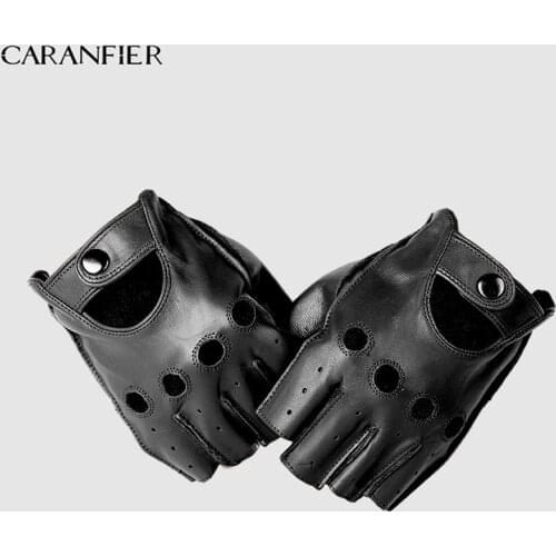 CARANFIER Men's Fingerless Gloves