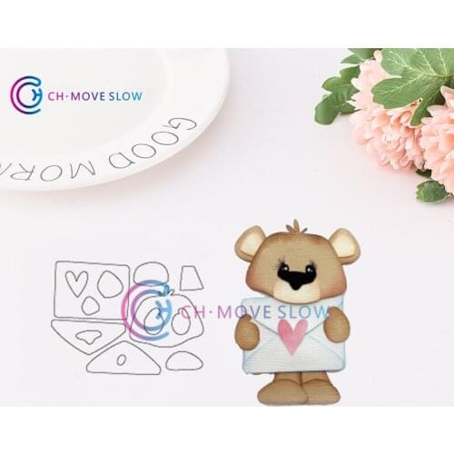 CH Little Bear Metal Cutting Dies For Scrapbooking DIY Cards Album Decoration Stencil Paper Craft Handmade Album Cards