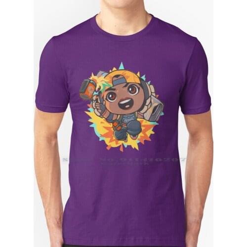 Raze Valorant T Shirt 100% Pure Cotton Valorant Killjoy Cool Cute Fps Pcgame Game Shoot Strike Gun Boom Robot Omen