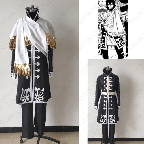 Anime Fairy Tail Zeref Dragneel Halloween Cosplay Costume Custom Made