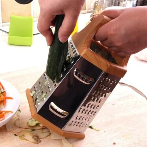 Kitchen Stainless Steel 6-Sided Box Grater Vegetable Cheese Slicer Shredder GQ