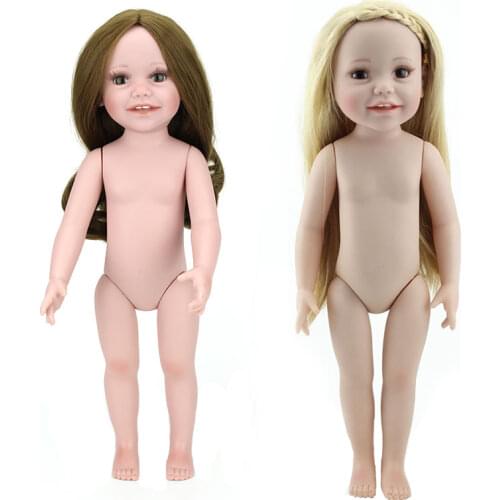 Bebe Reborn Girl Doll 17Inch DIY Silicone Reborn Doll Toys Vinyl Naked Dolls Realistic Reborn Babies Doll Toys for Kids Brinqued