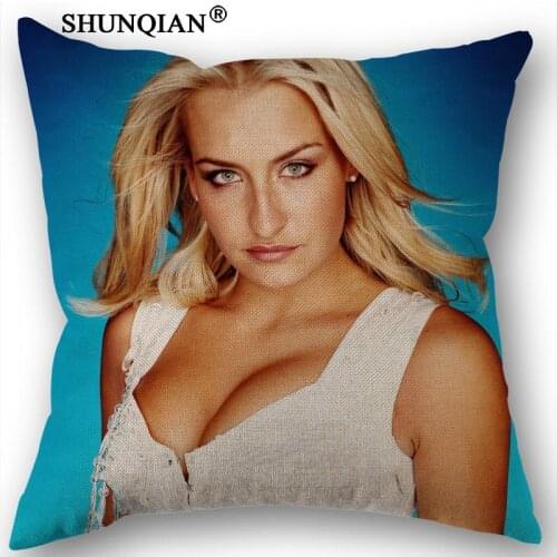Linen Cotton Pillowcase Sarah Connor Pillow Cover Home Textiles Decorative Pillowcase Customize Gift 45x45cm one side