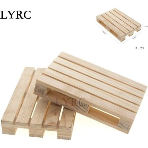 LY Rc 1 pcs 1/10 simulation model climbing scene props scx10 D90 trx4 small pallet forklift wood model upgrade accessories