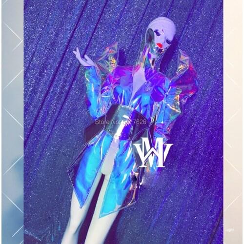 Men women laser costume stage dance show Nightclub Party Technology Symphony Laser Sexy GOGO Costumes