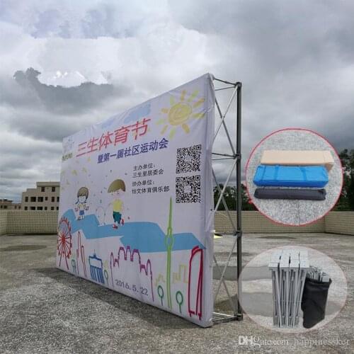 New Portable Aluminum Flower Wall Folding Stand Frame for Wedding Backdrops Straight Banner Exhibition Display Advertising Show