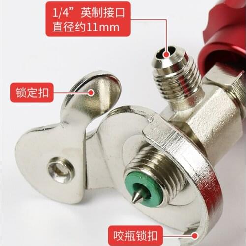 Refrigerant Bottle Opener Air Conditioner Refrigerator Pressure Relief Valve