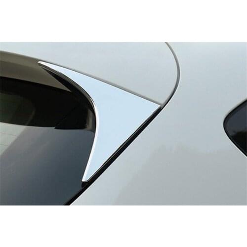 Fit For Mazda CX-5 CX5 2012-2015 ABS Chrome Car Rear Tail Window Triangle Trim Cover Sticker Sequine Car-Styling 2Pcs