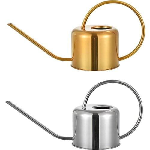 Stainless Steel Watering Can Gardening Watering Kettle for Home Garden Plants #CO