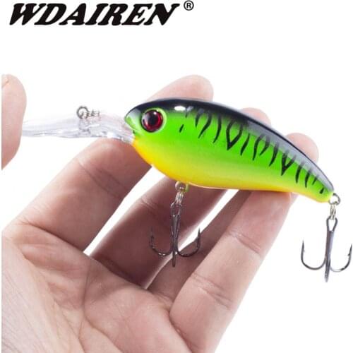 1pcs Crank Fishing Lures Artificial Hard Baits 10cm/14g Crankbait Jerkbait Wobbler Fishing Tackle Good Treble Hooks Tackle