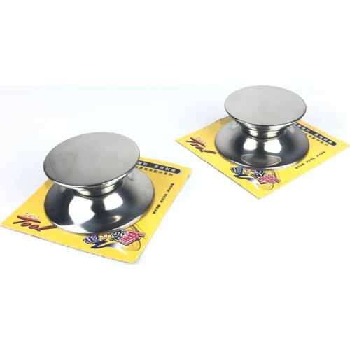 Universal Cookware Pot Lid Handle Flat Pot Lid Top Beads Stainless Steel Non-magnetic Pot Lid Kitchen Accessories
