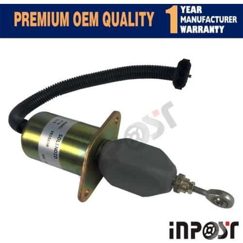 In Stock Stop Solenoid Valve 24V 3935650 SA-4765-24 Flameout Diesel Fuel Shut For Cummins 6CT