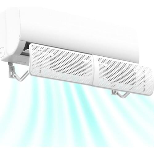 43.5-70CM ABS Plastic Retractable Air Conditioning Windshield Telescopic Outlet Deflector Air Cooled Baffle Light and Durable