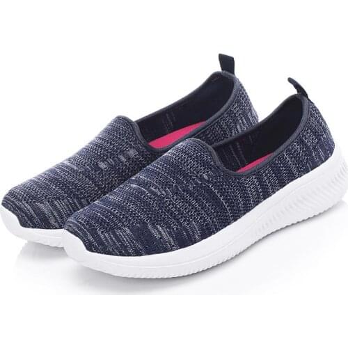 Large Size Summer Slip on Womens Sneakers Women Sport Shoes Running Femme Sports Shoes for Ladies Blue Tennis Toning GMA-1060