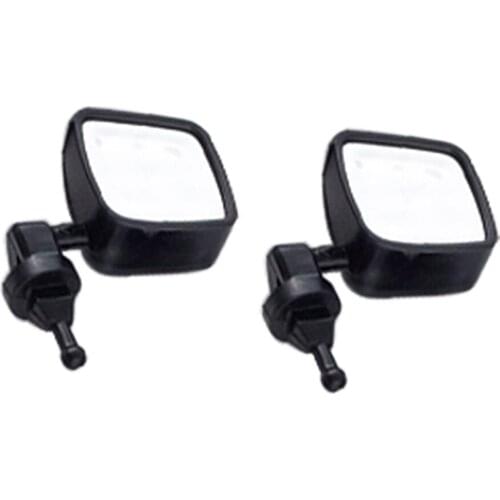 1:10 313mm Wheelbase Tube Door and Rearview Mirror Body Shell for RC Car, Hard Plastic RC Car Dooors Shell for Wrangler