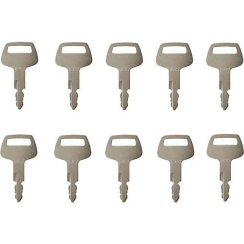 10 Pcs HD62 Key For Hyundai Bobcat Hitachi Thomas Ford Sunward Massey-Ferguson Excavator Dozer Skidsteer H808 Nagnao Free Shippi