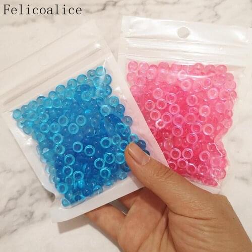 2 Packs Fluffy Slime Clay Anti Stress Toy Creative Fishbowl Beads Plastic Acrylic Vase Fishbowl Filler Toys Crafts Party Supply