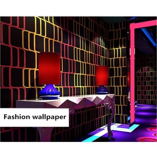 Beibehang KTV wall paper 3d three-dimensional fashion flash bar hotel fancy ballroom box theme room papel de parede 3d wallpaper