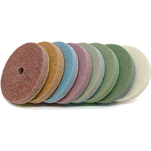 4 Inch Terrazzo Diamond Sponges For Polishing Pads Wet Useing Stone Sandstone Marble 10Pcs/Set
