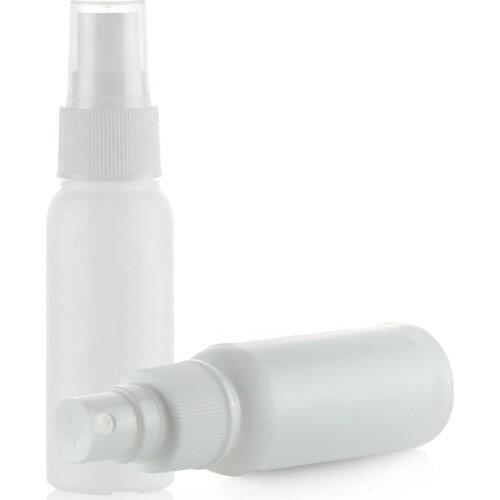 Free Shipping 10pcs 30ml/1oz Mini Fine Mist Spray Bottles, Empty White Travel Containers Mist Sprayer for Cosmetic Skincare