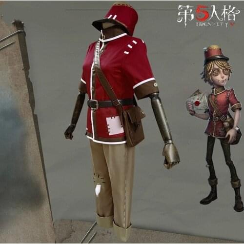 Game Identity V Cosplay Costumes Postman Victor Grantz Cosplay Costume Survivor Original Skin Uniform Suits Clothes Red Uniform