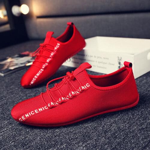 Breathable Mesh Fashion Mens Casual Shoes Basic Rubber Lace Up Mens Mesh Casual Sneakers Mens Flats