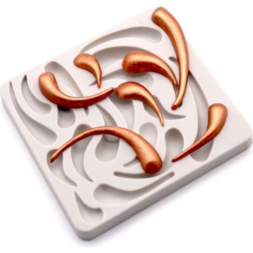 Lace Water Shape Fondant Cake Silicone Mold Chocolate Candy Mould Ice Cube Biscuits Pastry Baking Molds Cake Decoration Tools